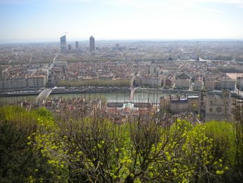 Lyon depuis la basilique Fourvière