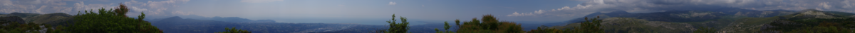 Panorama 360°C depuis le baou de Saint-Jeannet