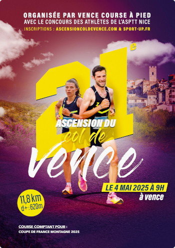 Affiche ascension du col de Vence