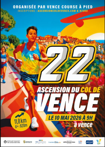 Affiche ascension du col de Vence
